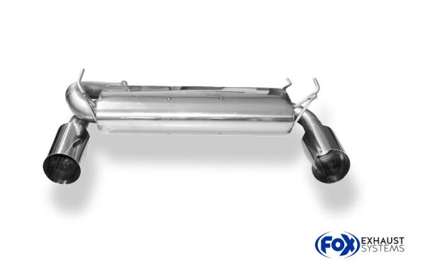 Endschalldämpfer quer Ausgang Durchmesser 70mm rechts/links - 1x114 Typ 10 rechts/links passend für: Nissan 350Z